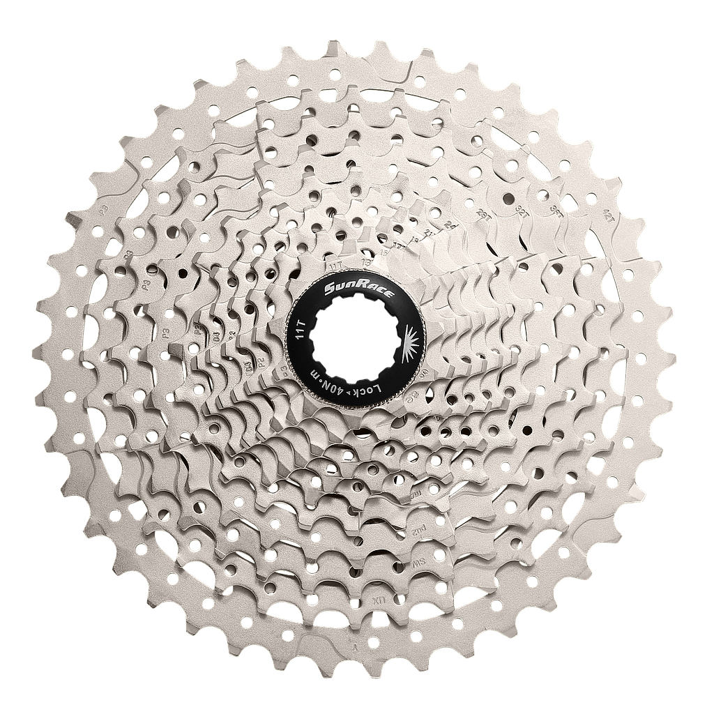 Piñón SunRace MS8 11V 11-42T plateado